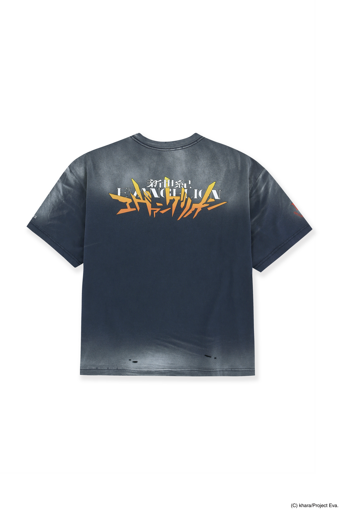 Protocol Index × EVANGELION_OVERDYED VINTAGE REI T-SHIRTS (Navy)