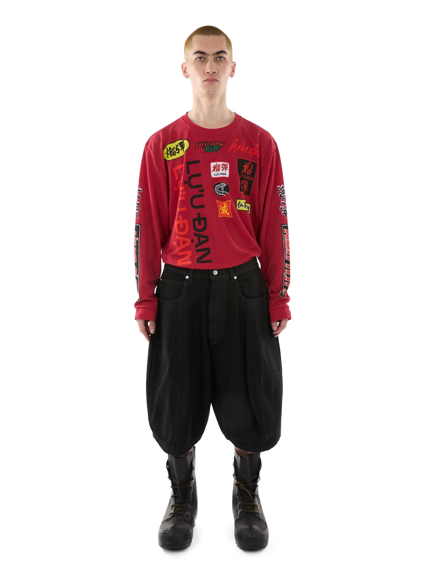 LU'U DAN_PUFFA SHORTS (Black)