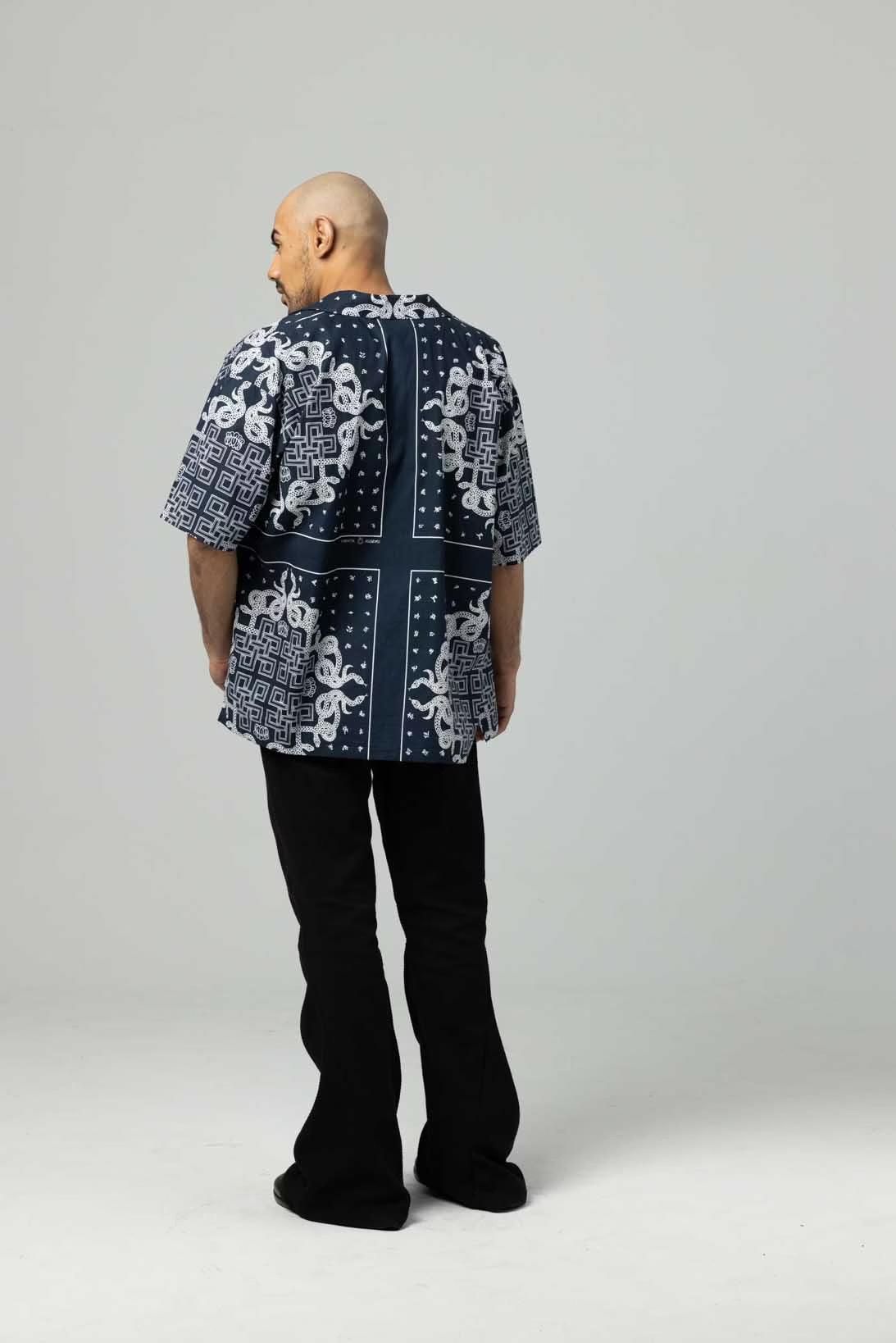 KOZABURO_BANDANA CAMP COLLAR SS SHIRTS