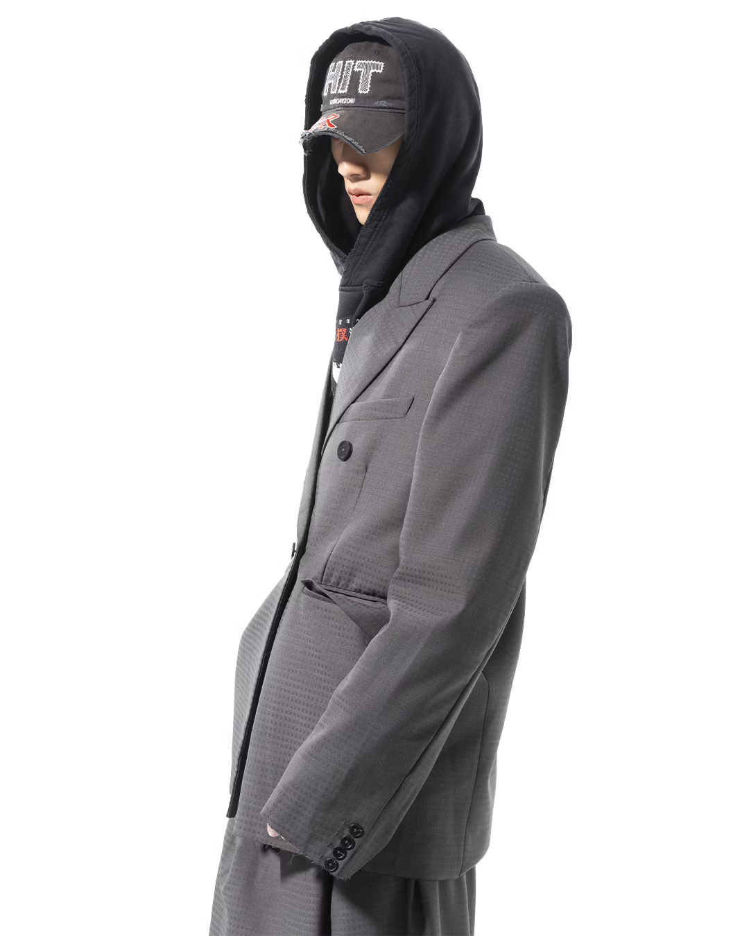 SONGAADON_Gray plaid suit (Gray)