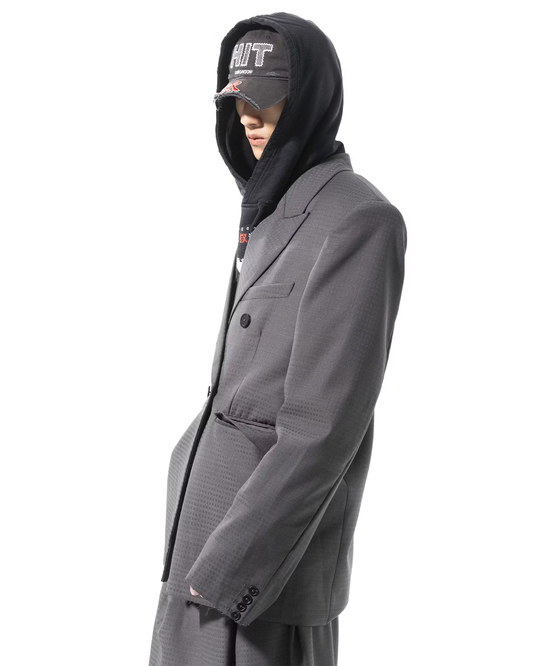 SONGAADON_Gray plaid suit (Gray)