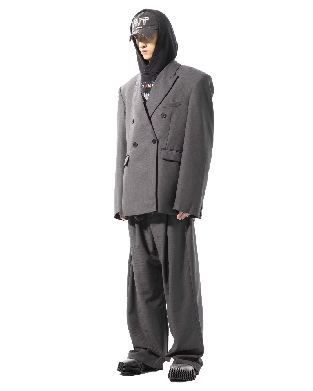 SONGAADON_Gray plaid suit (Gray)