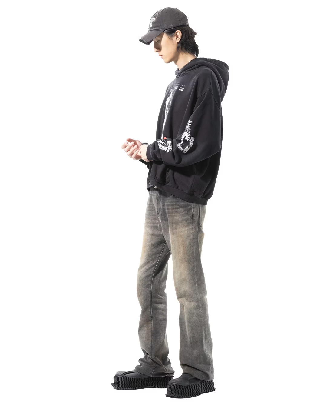 SONGAADON_Aoi sola Portrait Hoodie (Black)