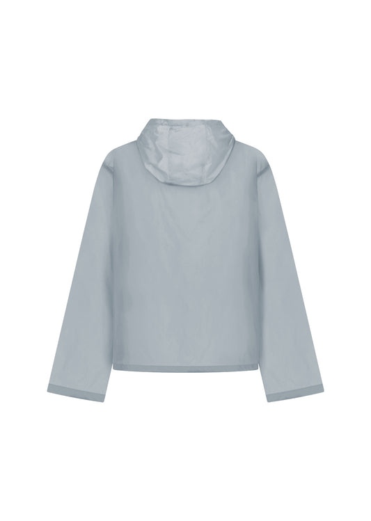 AMOMENTO_SHEER HOODIE ANORAK (Grey)