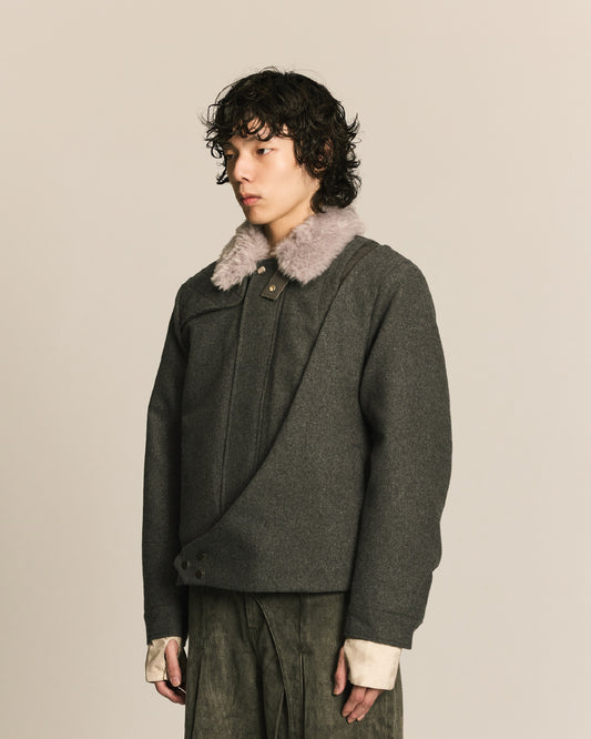 Shalou_SPIRAL HUNTER JACKET (Gray)