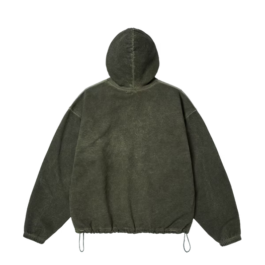 Thug Club_Color Emblem Hoodie (Khaki)