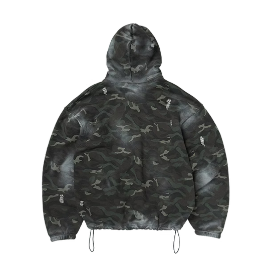 Thug Club_Sprayed Camoflage Rock Hoodie (Camo)