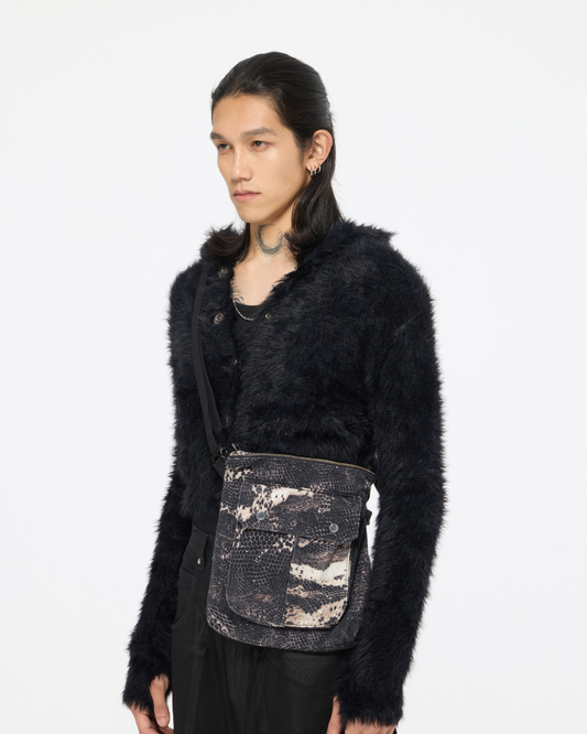 blANk_SET STUDIO_CARGO BAG (Snake Pattern)