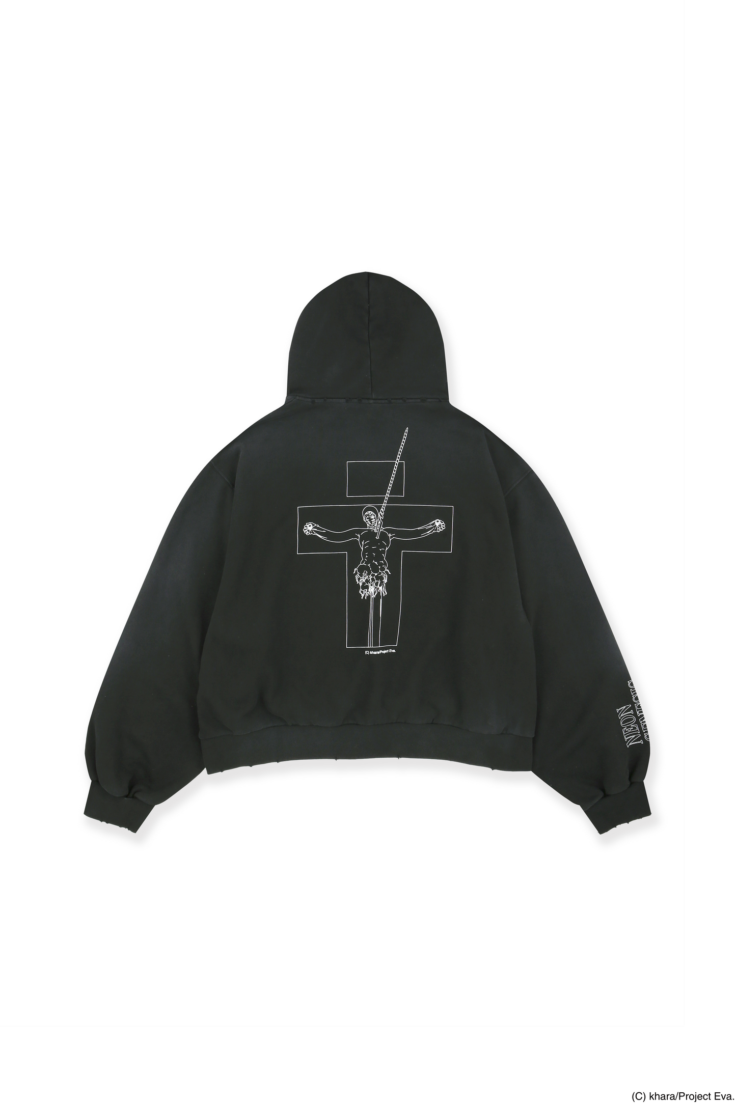Protocol Index × EVANGELION_VINTAGE EVANGELION UNIT HOODIES (Black)