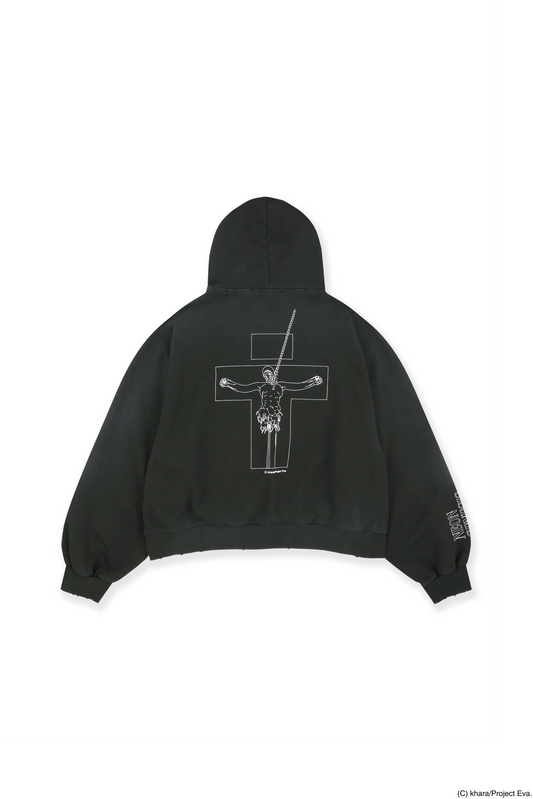 Protocol Index × EVANGELION_VINTAGE EVANGELION UNIT HOODIES (Black)