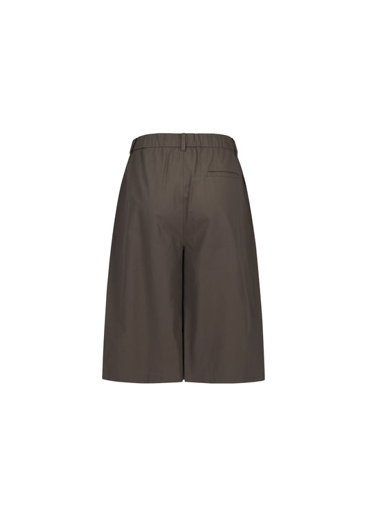 AMOMENTO_WIDE BERMUDA PANTS (Brown)