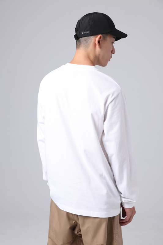 LOOSEJOINTS_CARLOS NUÑEZ - 'How do you feel.' L/S TEE (White)