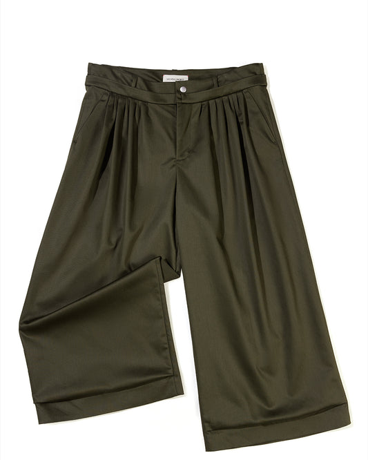 NOUVEAU PROJECT_FOLDED CROPPED PANTS (Green)