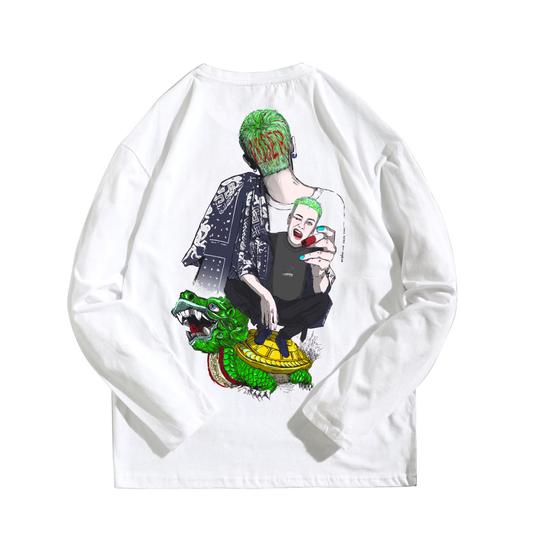 ILoveYourGirlfriend®_"Wearable Canvas"Graphic Long Sleeves Tee (001)