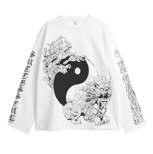 ILoveYourGirlfriend®_"Wearable Canvas"Graphic Long Sleeves Tee (003)