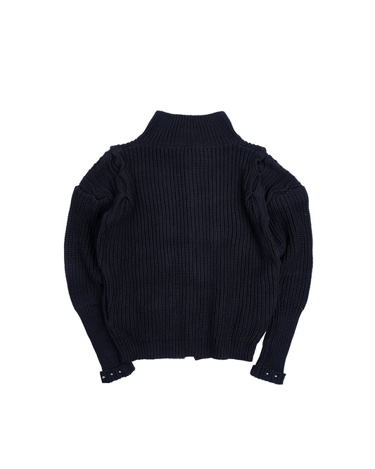 INCODER_Soft Armor Knit Jacket (Black)