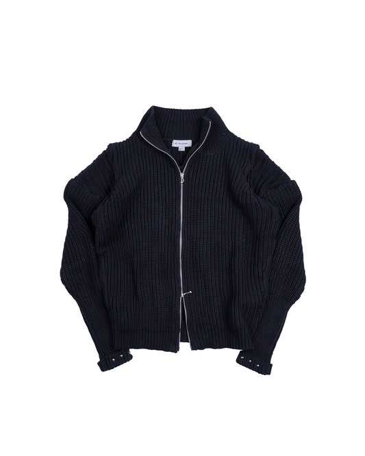 INCODER_Soft Armor Knit Jacket (Black)