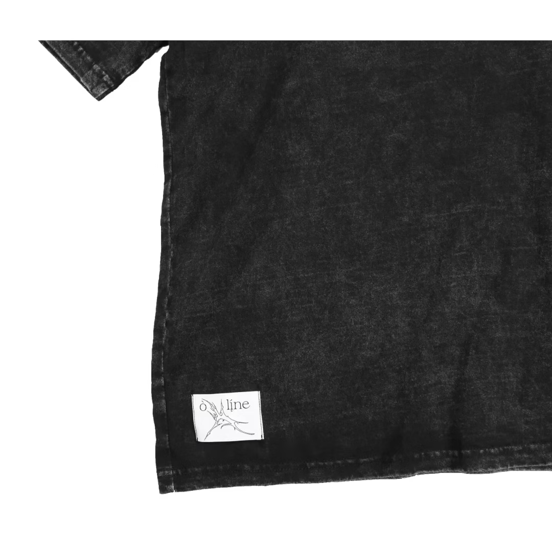 Ò line_Broken Polo T (Dirty Black)