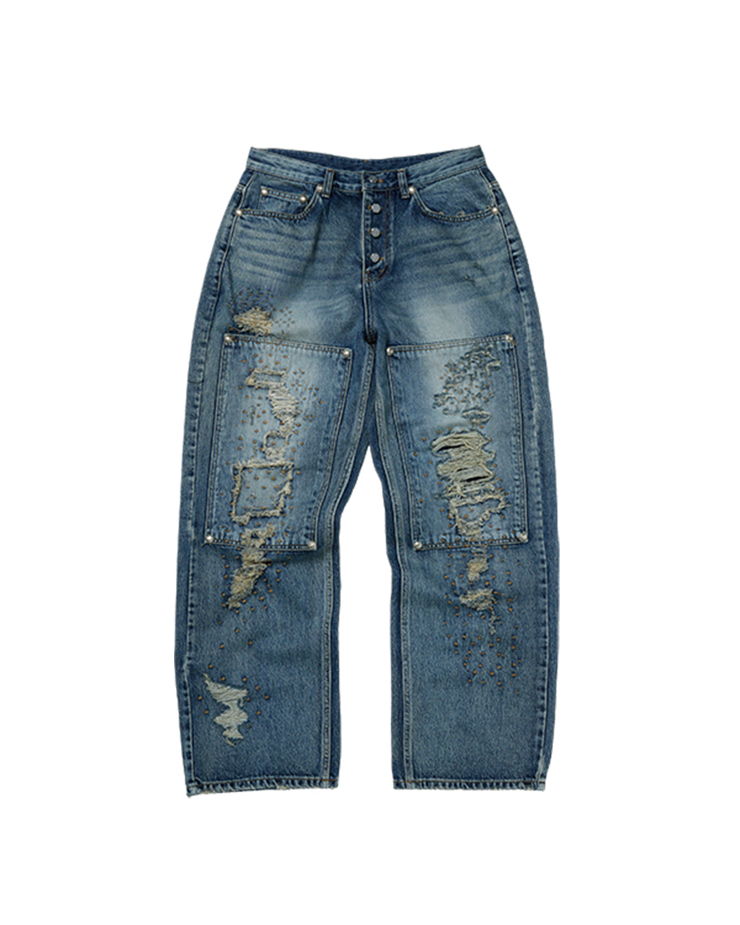 Thug Club_Vintage Double Knee Pants (Blue)
