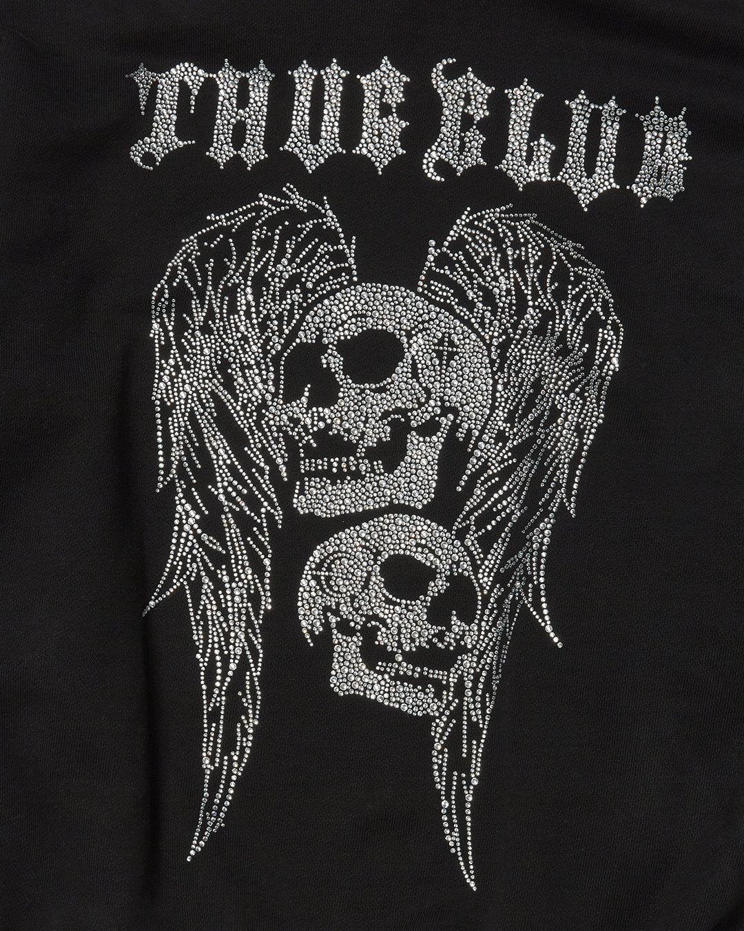 Thug Club_TC Angels Crystal Embellished Hoodie (Black)
