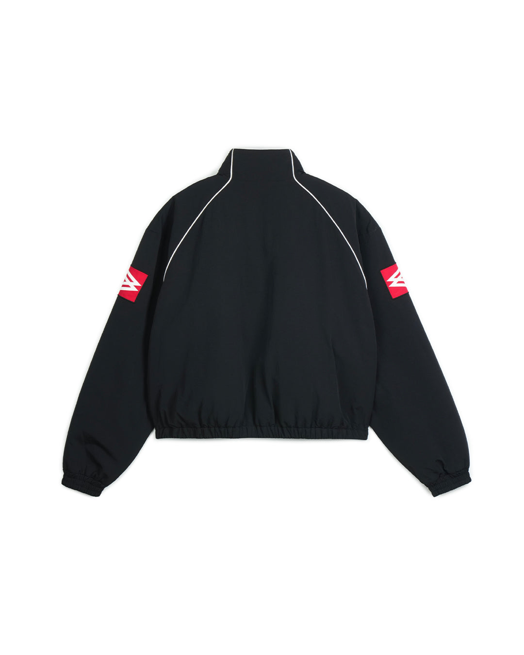 Protocol Index_EXAGGERATED SHOULDER TRACK JACKET (Black)