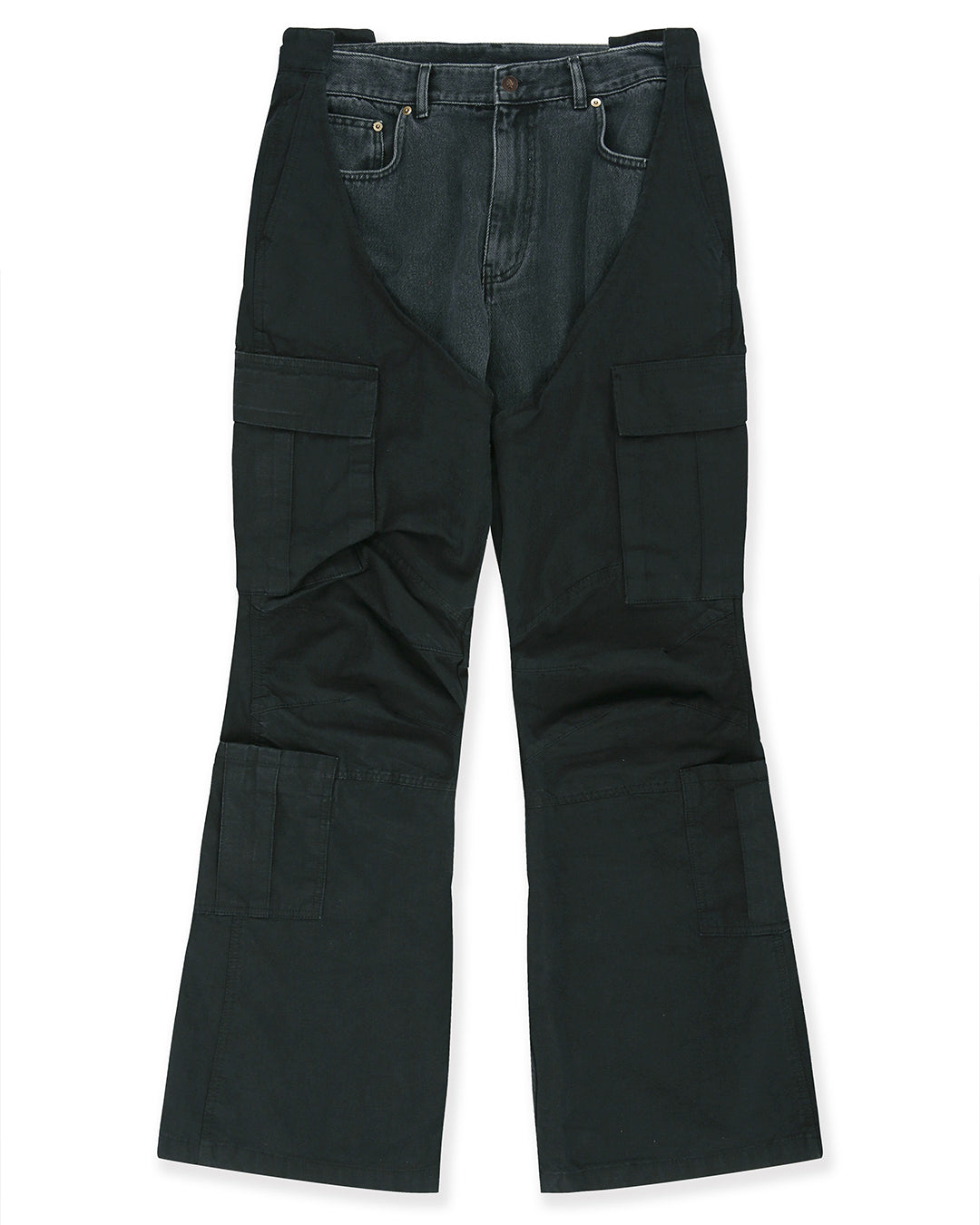 Protocol Index_BIKER CARGO DENIM PANTS (Black)