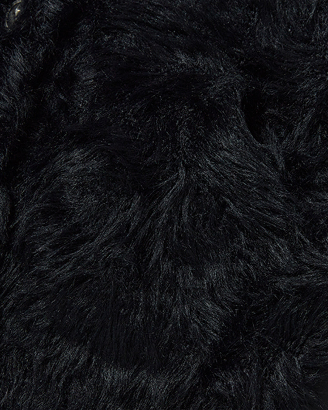 Thug Club_Chimera Fur Hooded Zip-Up (Black)