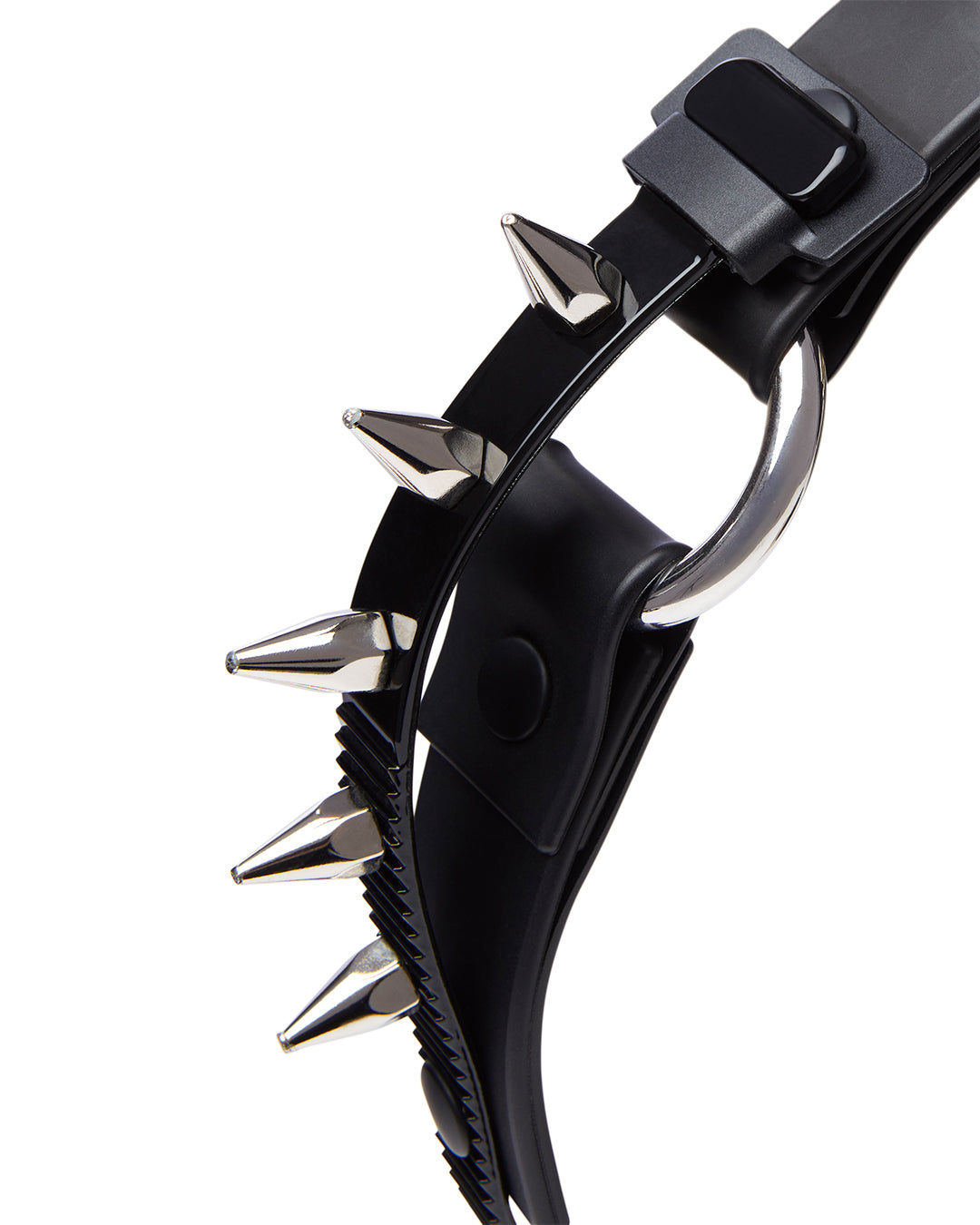 INNERRAUM_OBJECT B01 1-RING-SPIKE-BRACELET (Black Shiny)