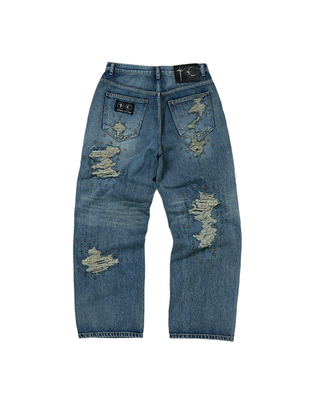 Thug Club_Vintage Double Knee Pants (Blue)
