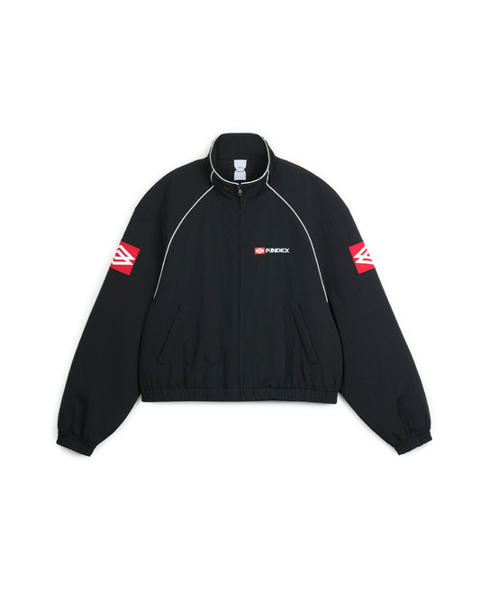 Protocol Index_EXAGGERATED SHOULDER TRACK JACKET (Black)