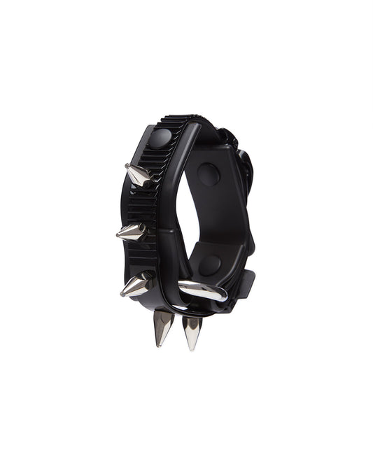 INNERRAUM_OBJECT B01 1-RING-SPIKE-BRACELET (Black Shiny)