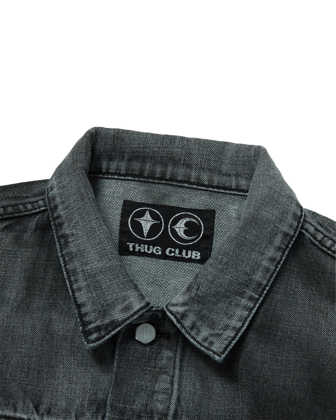 Thug Club_TC Angels Denim Vest (Black)