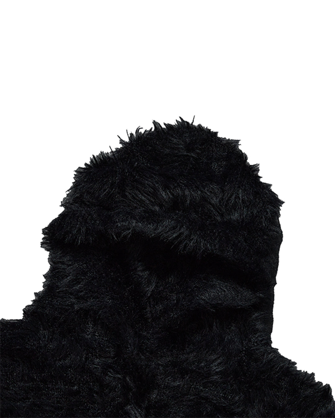 Thug Club_Chimera Fur Hooded Zip-Up (Black)
