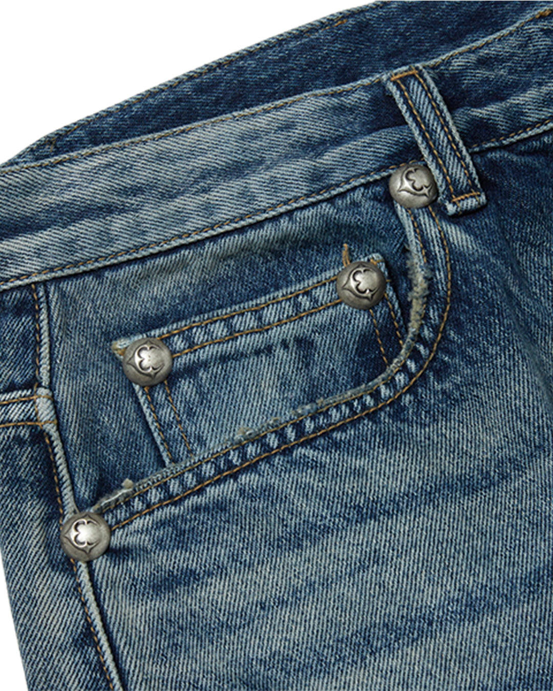 Thug Club_Vintage Double Knee Pants (Blue)