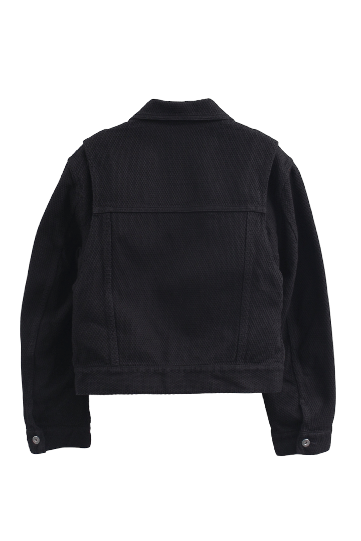 KOZABURO_Cropped Jean Jacket (Black)