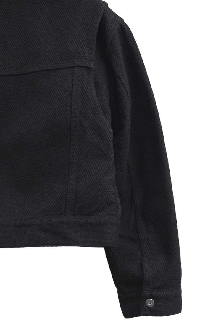 KOZABURO_Cropped Jean Jacket (Black)
