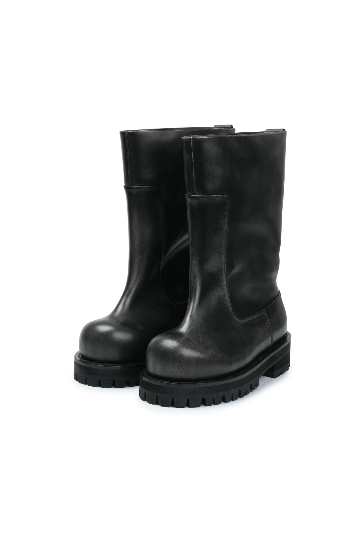 Protocol Index_DISTRESSED SHAFT BOOTS (Vintage Black)