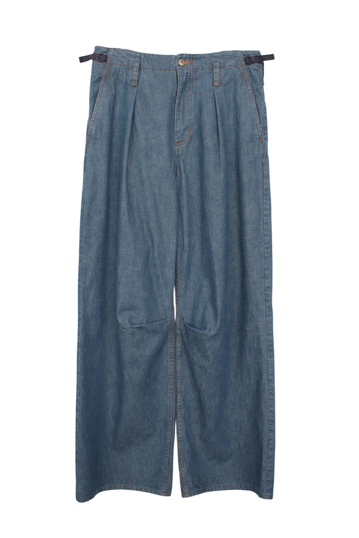 KOZABURO_WIDE LEG TROUSERS (Ice Blue)