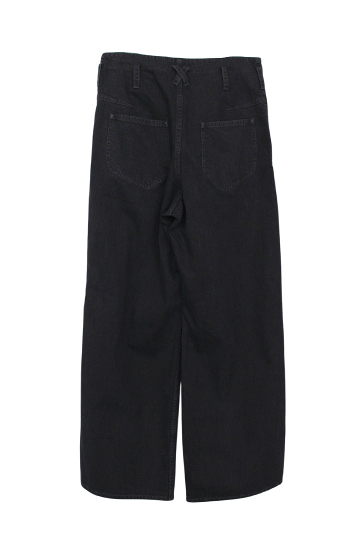 KOZABURO_WIDE LEG TROUSERS (Black)