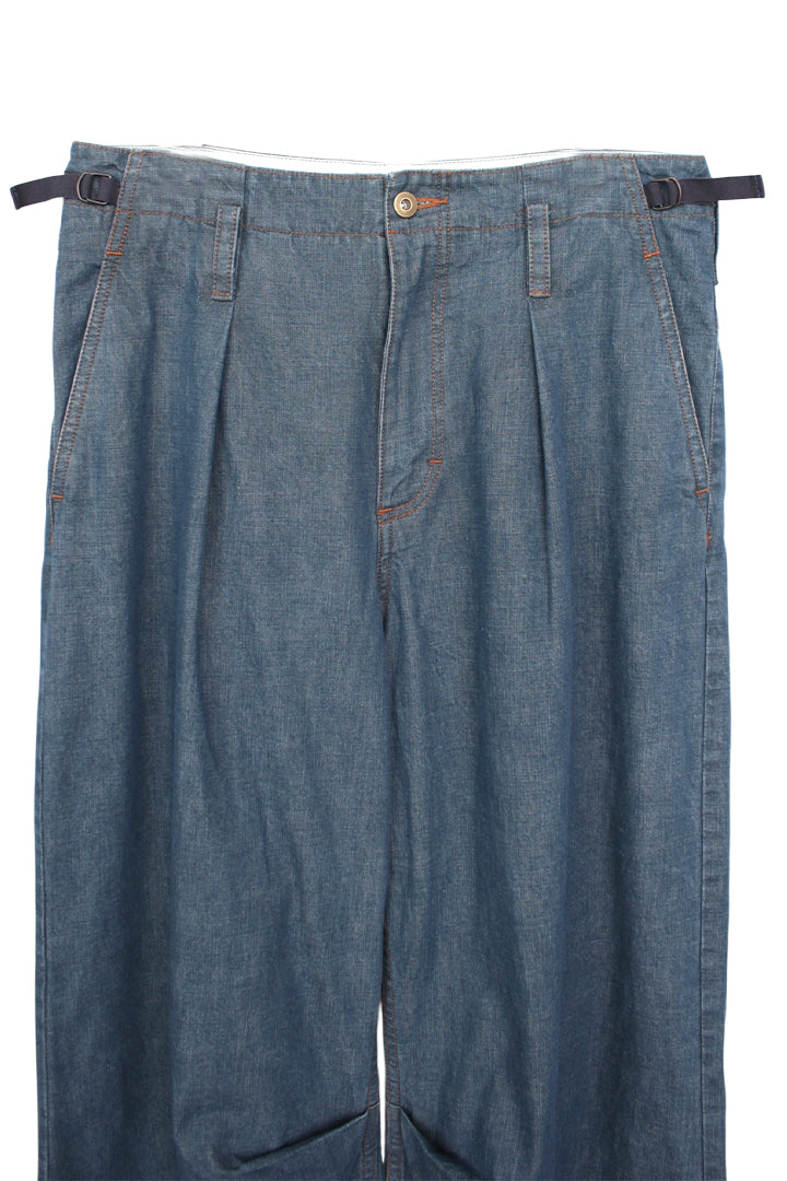 KOZABURO_WIDE LEG TROUSERS (Ice Blue)