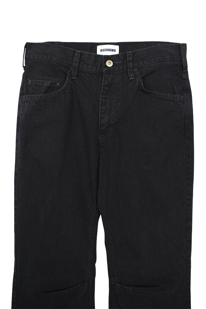 KOZABURO_LOOPER BOOT CUT JEANS (Black)