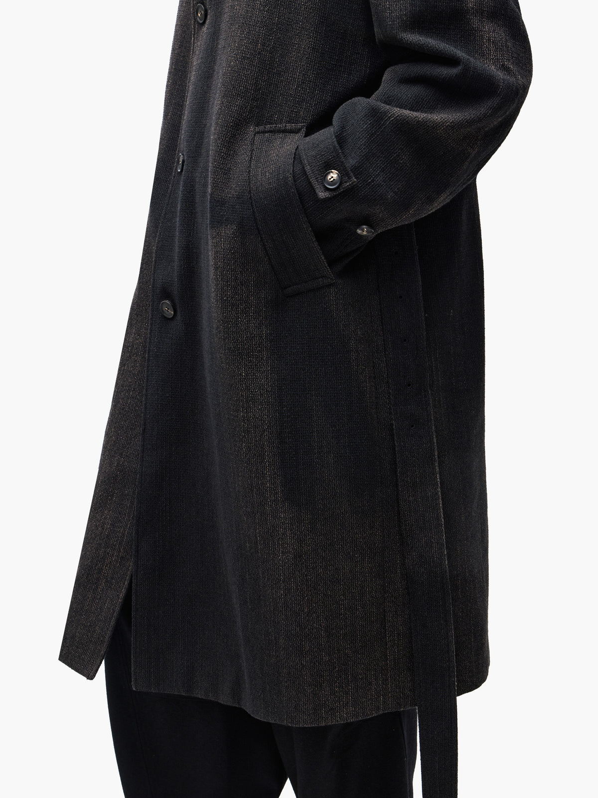 JiyongKim_Sun-Bleached Hooded Coat (Black)