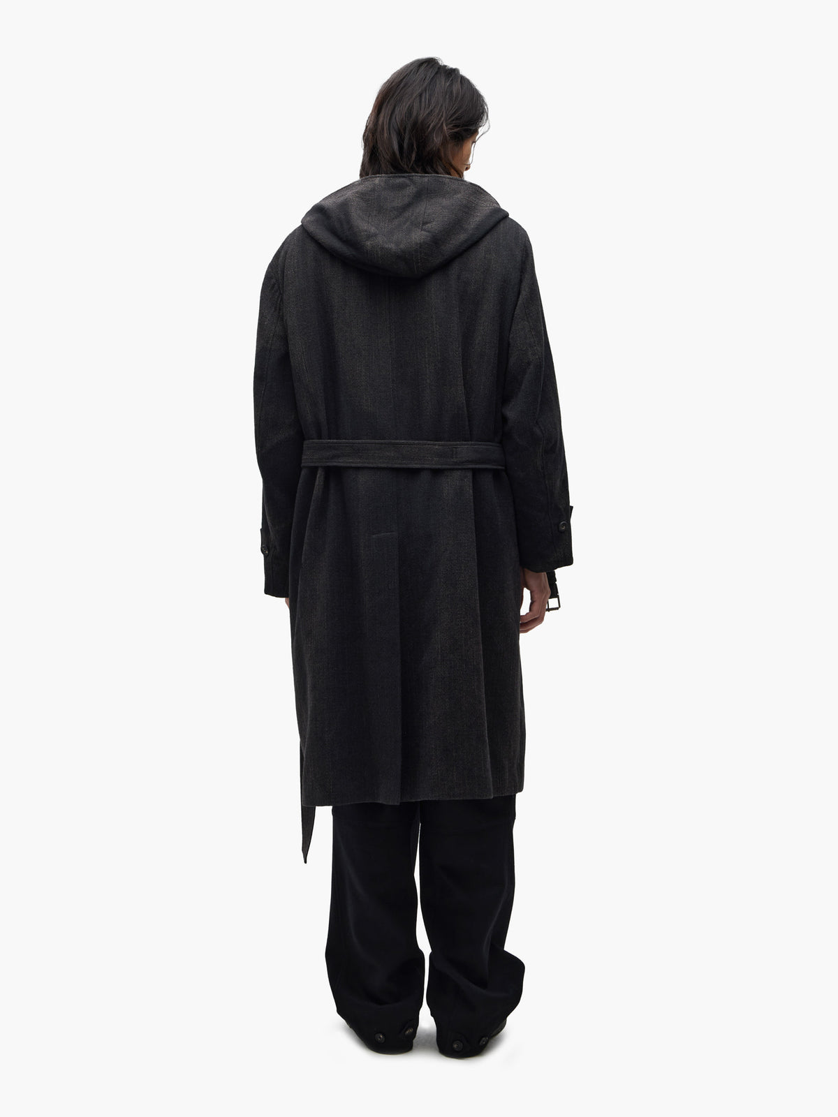 JiyongKim_Sun-Bleached Hooded Coat (Black)