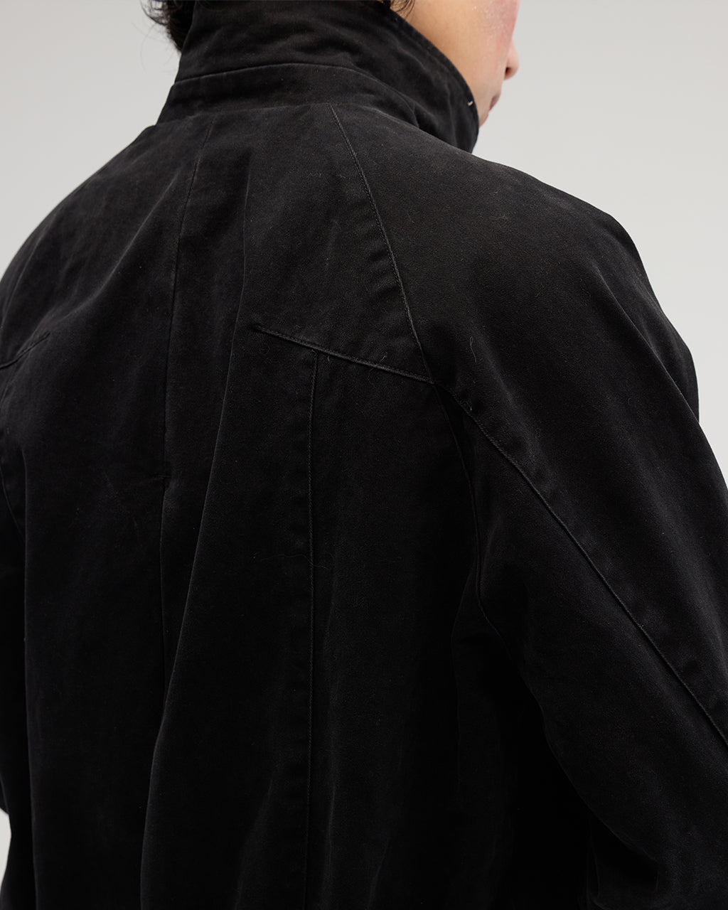 VACANT_Washed Harrington Jacket (Black)