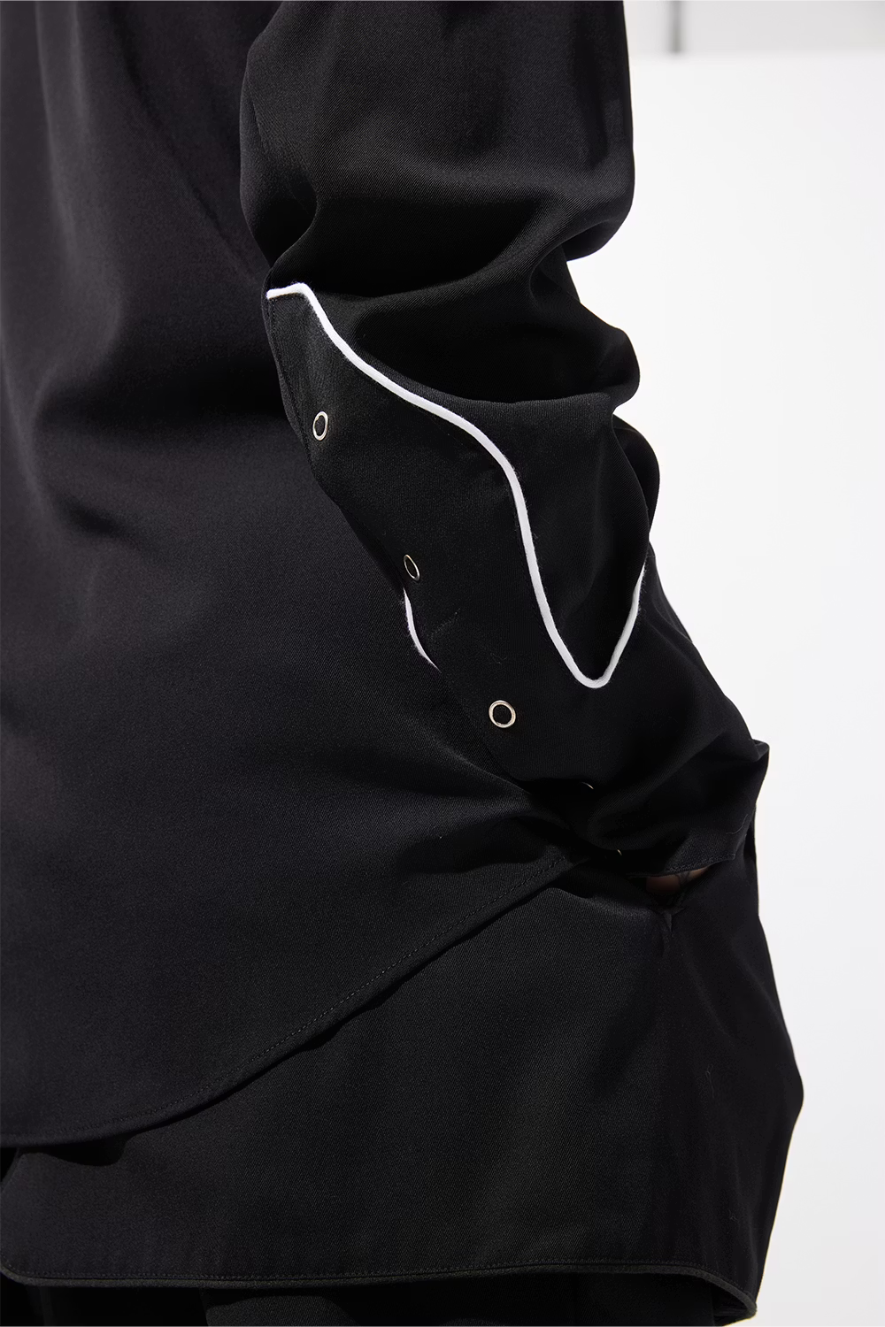 KOZABURO_SLIM WESTERN SHIRTS (Black)