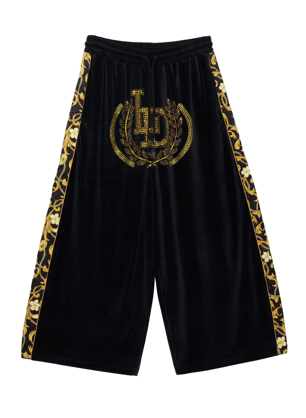 LU'U DAN_Supa-sleaze Trackpants (Baroque Black)