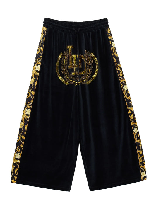 LU'U DAN_Supa-sleaze Trackpants (Baroque Black)