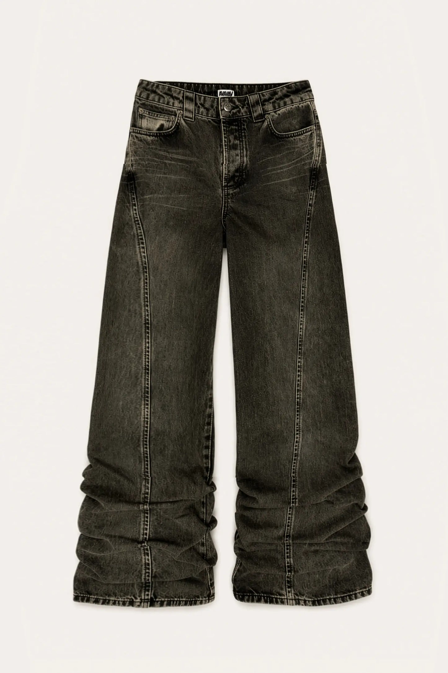 AVAVAV_JESSIE PLEATED JEANS (Stonewash)