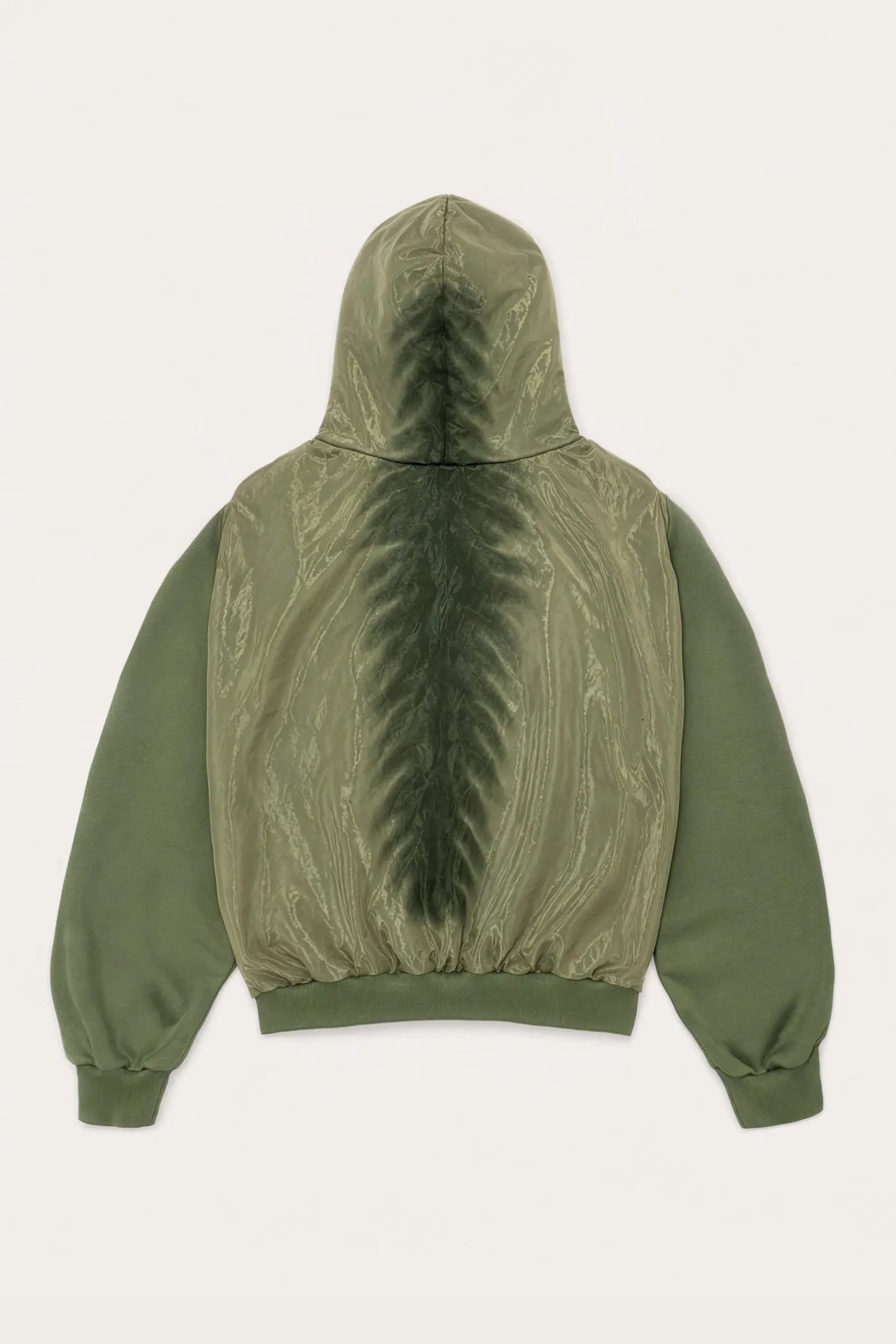 AVAVAV_X-RAY ORGANZA HOODIE (Green)