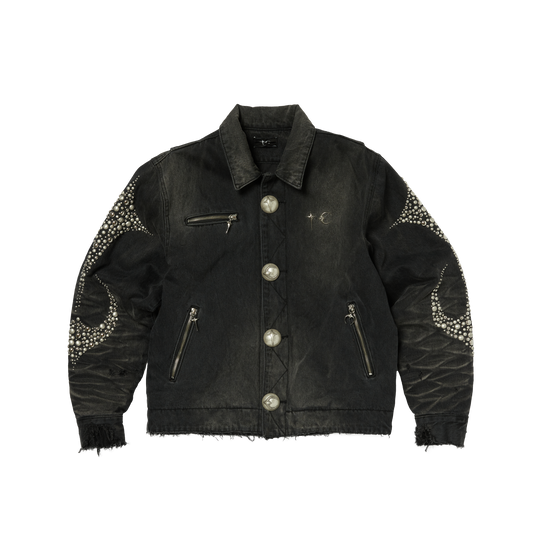 Thug Club_Iron Steel Focus Denim Jacket (Black)